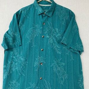 Tommy Bahama Silk Hawaiian Shirt floral XL